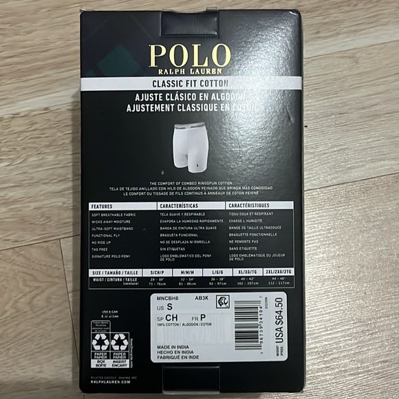 Polo Ralph Lauren Men's 5 +1 Free Bonus. Classic-Fit Cotton Boxer Briefs - Picture 3 of 3